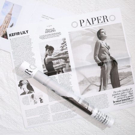 Калька газета "Paper" (20 л.) - #111 Белый